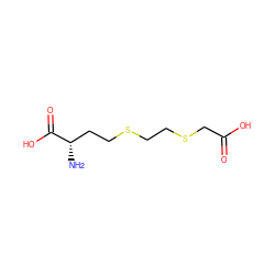 N[C@@H](CCSCCSCC(=O)O)C(=O)O ZINC000036185113