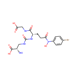 N[C@@H](CNC(=O)N[C@@H](CCC(=O)N(O)c1ccc(Br)cc1)C(=O)NCC(=O)O)C(=O)O ZINC000049807710