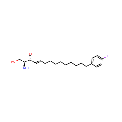 N[C@@H](CO)[C@H](O)/C=C/CCCCCCCCCc1ccc(I)cc1 ZINC000042923301