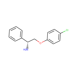 N[C@@H](COc1ccc(Cl)cc1)c1ccccc1 ZINC000013529811