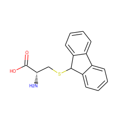 N[C@@H](CSC1c2ccccc2-c2ccccc21)C(=O)O ZINC000003954356