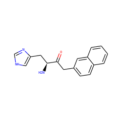 N[C@@H](Cc1c[nH]cn1)C(=O)Cc1ccc2ccccc2c1 ZINC000028647740