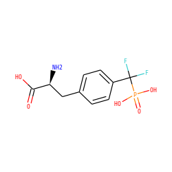 N[C@@H](Cc1ccc(C(F)(F)P(=O)(O)O)cc1)C(=O)O ZINC000008378980