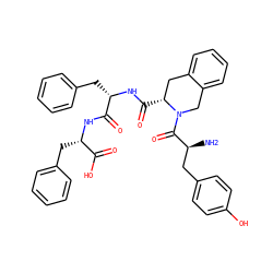 N[C@@H](Cc1ccc(O)cc1)C(=O)N1Cc2ccccc2C[C@H]1C(=O)N[C@@H](Cc1ccccc1)C(=O)N[C@@H](Cc1ccccc1)C(=O)O ZINC000003942635