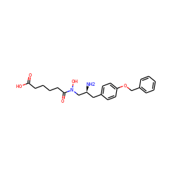 N[C@@H](Cc1ccc(OCc2ccccc2)cc1)CN(O)C(=O)CCCCC(=O)O ZINC000016052617