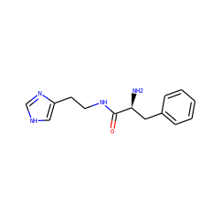N[C@@H](Cc1ccccc1)C(=O)NCCc1c[nH]cn1 ZINC000006645441