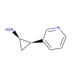 N[C@@H]1C[C@@H]1c1cccnc1 ZINC000023927605