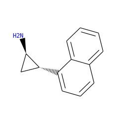 N[C@@H]1C[C@H]1c1cccc2ccccc12 ZINC000029046428