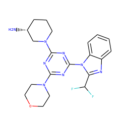 N[C@@H]1CCCN(c2nc(N3CCOCC3)nc(-n3c(C(F)F)nc4ccccc43)n2)C1 ZINC001772593257