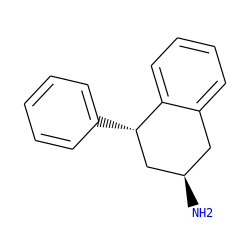 N[C@@H]1Cc2ccccc2[C@@H](c2ccccc2)C1 ZINC000013557341
