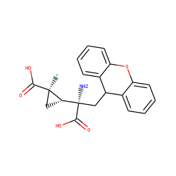 N[C@](CC1c2ccccc2Oc2ccccc21)(C(=O)O)[C@@H]1C[C@@]1(F)C(=O)O ZINC000029124027