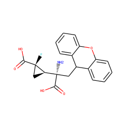 N[C@](CC1c2ccccc2Oc2ccccc21)(C(=O)O)[C@H]1C[C@]1(F)C(=O)O ZINC000029124536