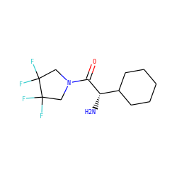 N[C@H](C(=O)N1CC(F)(F)C(F)(F)C1)C1CCCCC1 ZINC000033980194