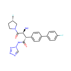 N[C@H](C(=O)N1CC[C@H](F)C1)[C@@H](C(=O)Nn1cnnn1)c1ccc(-c2ccc(F)cc2)cc1 ZINC000028463696