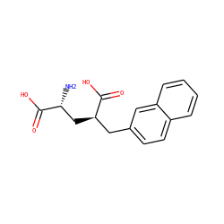 N[C@H](C[C@H](Cc1ccc2ccccc2c1)C(=O)O)C(=O)O ZINC000013491561