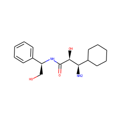 N[C@H](C1CCCCC1)[C@H](O)C(=O)N[C@@H](CO)c1ccccc1 ZINC000028001849