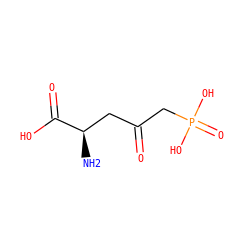 N[C@H](CC(=O)CP(=O)(O)O)C(=O)O ZINC000001552566