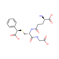 N[C@H](CCC(=O)N[C@@H](CS[C@@H](C(=O)O)c1ccccc1)C(=O)NCC(=O)O)C(=O)O ZINC000013673723