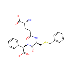 N[C@H](CCC(=O)N[C@@H](CSCc1ccccc1)C(=O)N[C@@H](C(=O)O)c1ccccc1)C(=O)O ZINC000029567137
