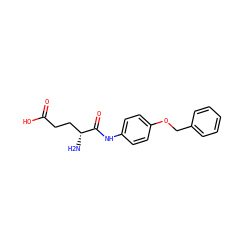N[C@H](CCC(=O)O)C(=O)Nc1ccc(OCc2ccccc2)cc1 ZINC000040915741