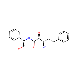 N[C@H](CCc1ccccc1)[C@H](O)C(=O)N[C@@H](CO)c1ccccc1 ZINC000027981586