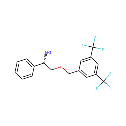 N[C@H](COCc1cc(C(F)(F)F)cc(C(F)(F)F)c1)c1ccccc1 ZINC000026663167