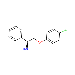 N[C@H](COc1ccc(Cl)cc1)c1ccccc1 ZINC000013529814
