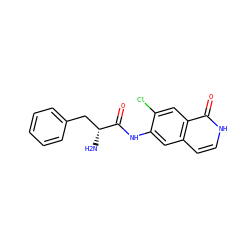 N[C@H](Cc1ccccc1)C(=O)Nc1cc2cc[nH]c(=O)c2cc1Cl ZINC000049046601