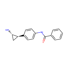 N[C@H]1C[C@@H]1c1ccc(NC(=O)c2ccccc2)cc1 ZINC000072172247