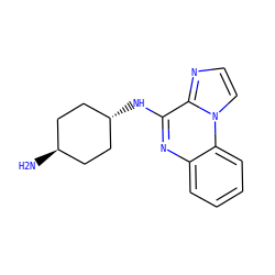 N[C@H]1CC[C@H](Nc2nc3ccccc3n3ccnc23)CC1 ZINC000299845222
