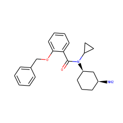 N[C@H]1CCC[C@@H](N(C(=O)c2ccccc2OCc2ccccc2)C2CC2)C1 ZINC000096286347