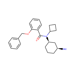 N[C@H]1CCC[C@@H](N(C(=O)c2ccccc2OCc2ccccc2)C2CCC2)C1 ZINC000096286348