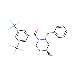 N[C@H]1CCN(C(=O)c2cc(C(F)(F)F)cc(C(F)(F)F)c2)[C@H](Cc2ccccc2)C1 ZINC000029389549