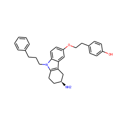 N[C@H]1CCc2c(c3cc(OCCc4ccc(O)cc4)ccc3n2CCCc2ccccc2)C1 ZINC000049087975