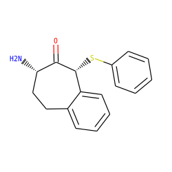 N[C@H]1CCc2ccccc2[C@@H](Sc2ccccc2)C1=O ZINC000095566034