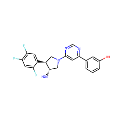 N[C@H]1CN(c2cc(-c3cccc(O)c3)ncn2)C[C@@H]1c1cc(F)c(F)cc1F ZINC000028823847