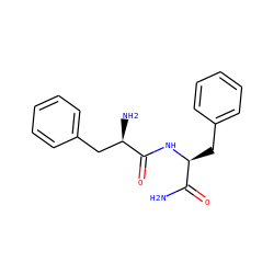 NC(=O)[C@H](Cc1ccccc1)NC(=O)[C@H](N)Cc1ccccc1 ZINC000053184621