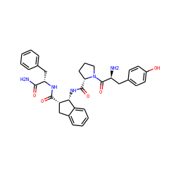 NC(=O)[C@H](Cc1ccccc1)NC(=O)[C@H]1Cc2ccccc2[C@H]1NC(=O)[C@@H]1CCCN1C(=O)[C@@H](N)Cc1ccc(O)cc1 ZINC000028476803