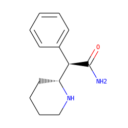 NC(=O)[C@H](c1ccccc1)[C@H]1CCCCN1 ZINC000005934431