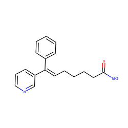 NC(=O)CCCC/C=C(\c1ccccc1)c1cccnc1 ZINC000026741093