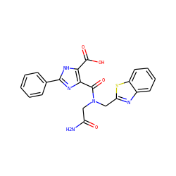 NC(=O)CN(Cc1nc2ccccc2s1)C(=O)c1nc(-c2ccccc2)[nH]c1C(=O)O ZINC000064526994