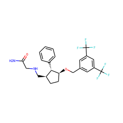 NC(=O)CNC[C@@H]1CC[C@H](OCc2cc(C(F)(F)F)cc(C(F)(F)F)c2)[C@H]1c1ccccc1 ZINC000036324342