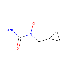 NC(=O)N(O)CC1CC1 ZINC000013762913