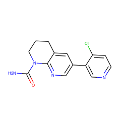 NC(=O)N1CCCc2cc(-c3cnccc3Cl)cnc21 ZINC000221446960