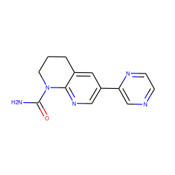 NC(=O)N1CCCc2cc(-c3cnccn3)cnc21 ZINC000221451048