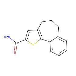 NC(=O)c1cc2c(s1)-c1ccccc1CCC2 ZINC000653700878