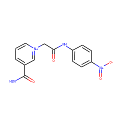 NC(=O)c1ccc[n+](CC(=O)Nc2ccc([N+](=O)[O-])cc2)c1 ZINC000023746201