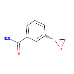 NC(=O)c1cccc([C@@H]2CO2)c1 ZINC000039063470