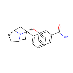 NC(=O)c1cccc(O[C@@H]2C[C@@H]3CC[C@H](C2)N3Cc2ccccc2)c1 ZINC000101363730