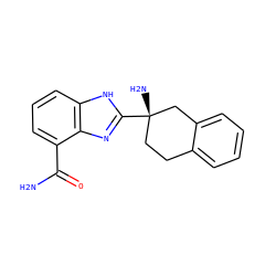 NC(=O)c1cccc2[nH]c([C@@]3(N)CCc4ccccc4C3)nc12 ZINC000040934798
